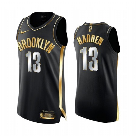 Maglia NBA Brooklyn Nets James Harden 13 2020-21 Nero Golden Edition Swingman - Uomo